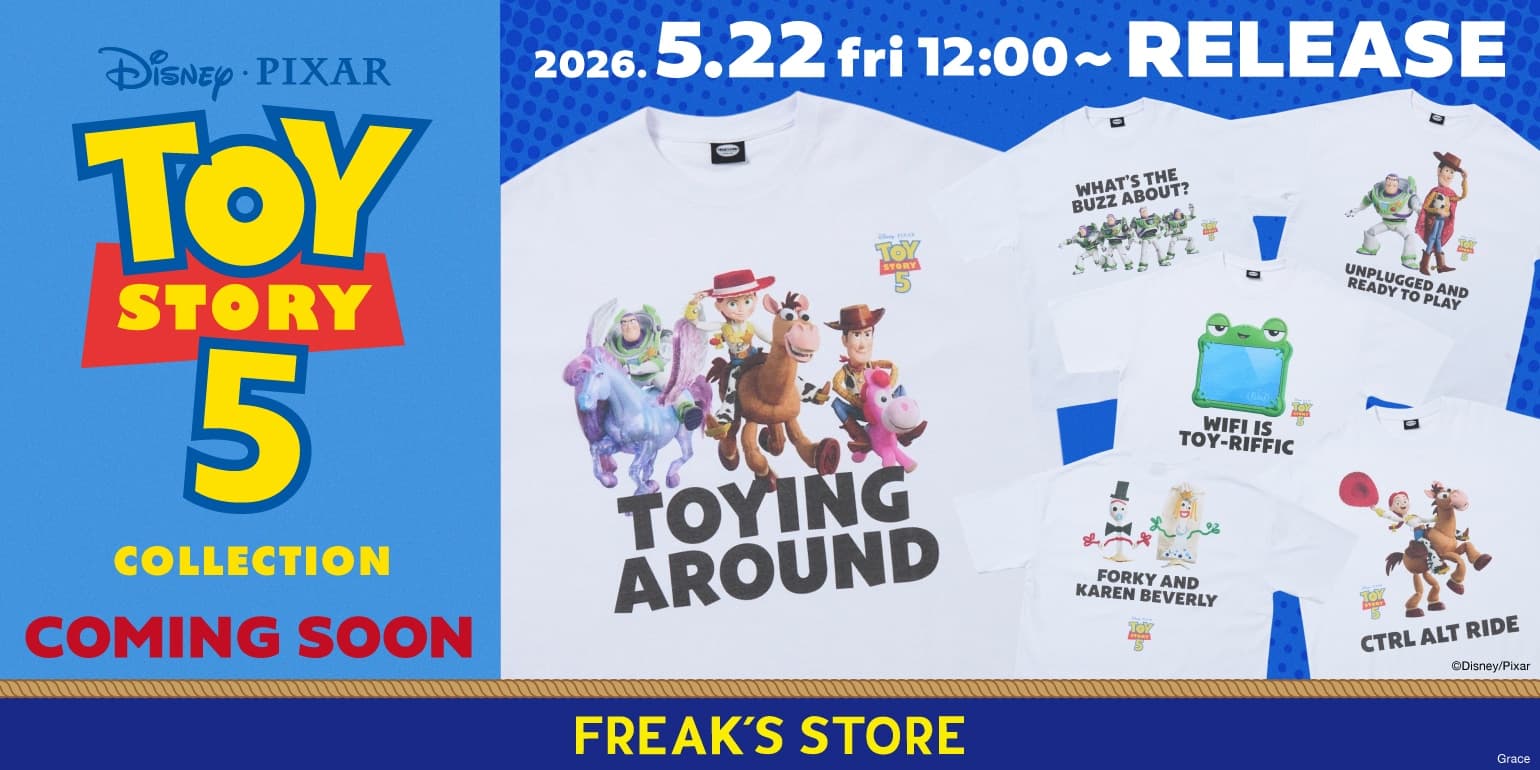 玩具總動員 5 聯名限定 — FREAK'S STORE 別注 6 設計圓領 T 恤