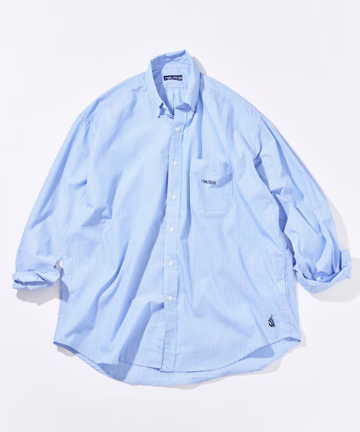 寬版條紋 BD襯衫