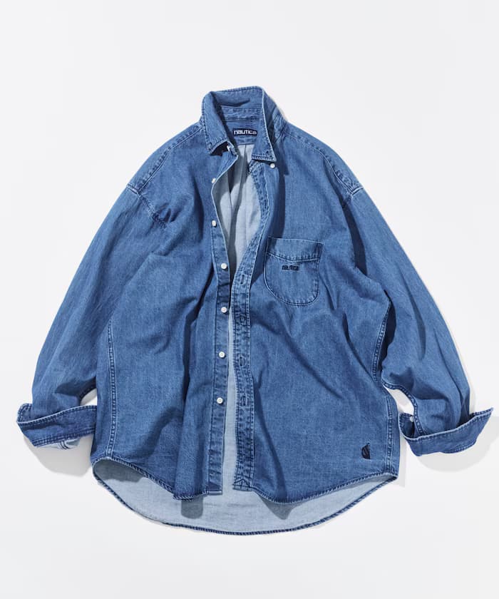 復古丹寧 寬鬆版型 BD襯衫