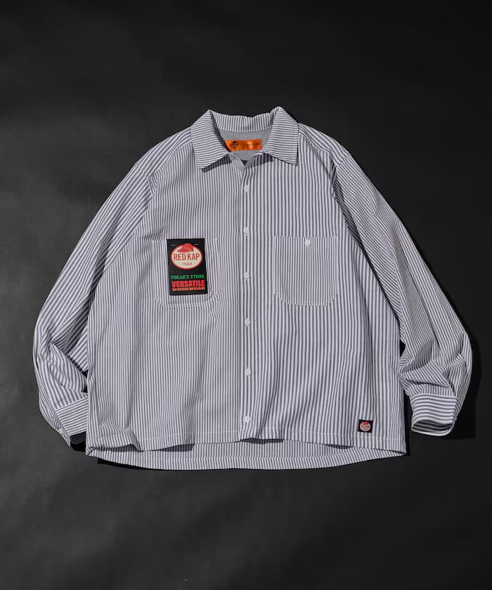 別注 牛津布短版長袖工作襯衫