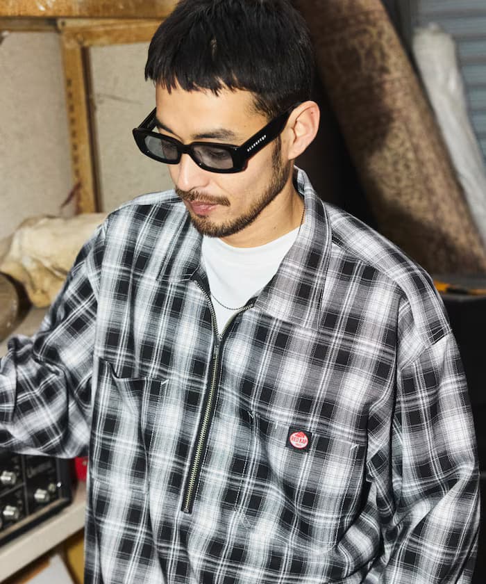 別注 半拉鏈 長袖 套頭衫襯衫