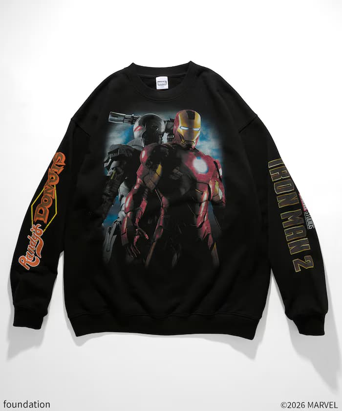 IRON MAN2/ Randys Donuts SWEAT BK