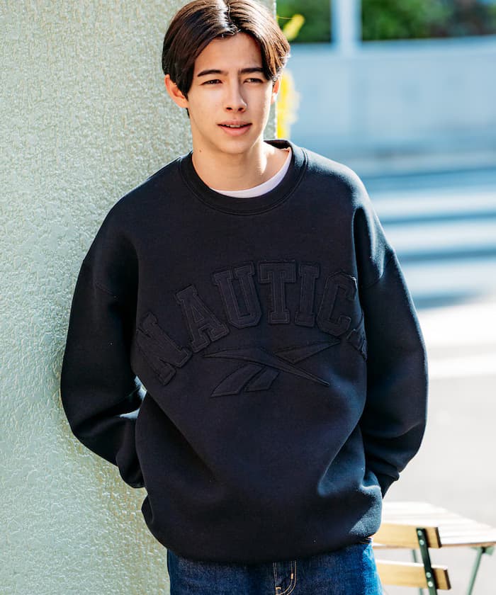 【Exclusive】Reebok × NAUTICA 雙品牌拱形標誌瓦楞衛衣