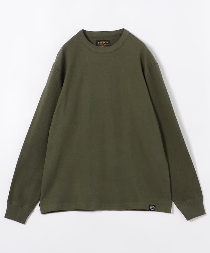 Waffle Knit Thermal Crewneck