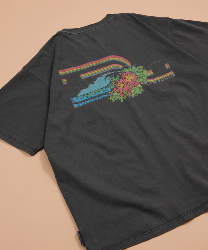 FREAK'S STORE for BEACH & FES × OCEAN PACIFIC 聯名限定 HERITAGE TEE 彩虹線條短袖T恤