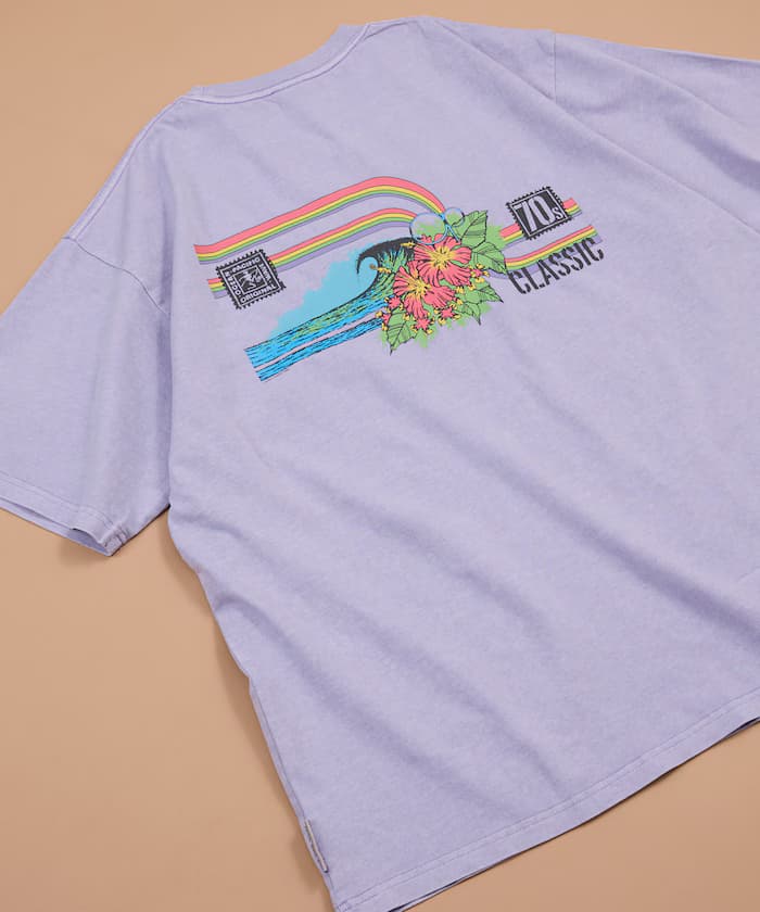 FREAK'S STORE for BEACH & FES × OCEAN PACIFIC 聯名限定 HERITAGE TEE 彩虹線條短袖T恤