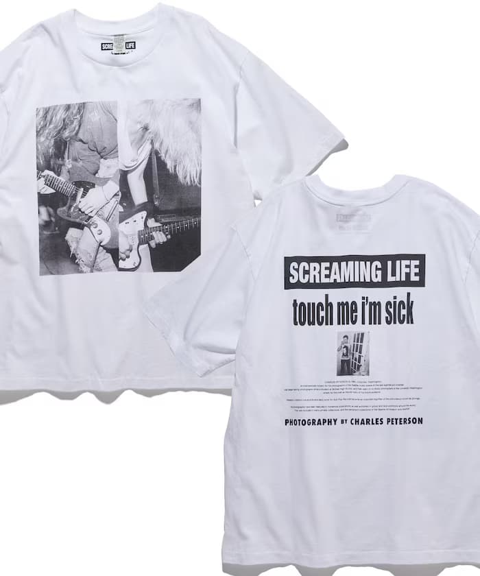 【4/3 12:00~発売】CHARLES PETERSON PHOTO CREW NECK TEE KC