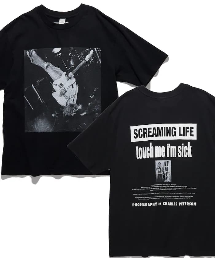 【4/3 12:00~発売】CHARLES PETERSON PHOTO CREW NECK TEE RG