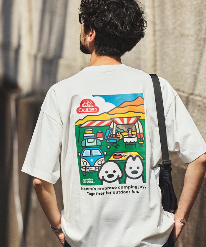 Coleman×matsui×FREAK'S STORE 聯名限定 背面印花 圓領T恤/Camping Joy