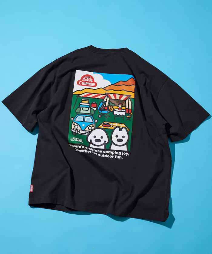 Coleman×matsui×FREAK'S STORE 聯名限定 背面印花 圓領T恤/Camping Joy
