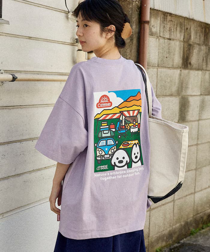 Coleman×matsui×FREAK'S STORE 聯名限定 背面印花 圓領T恤/Camping Joy