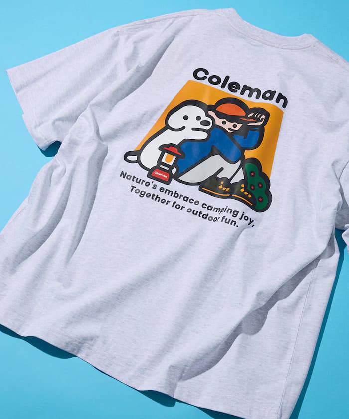 Coleman×matsui×FREAK'S STORE 聯名限定 背面印花 圓領T恤/Hug