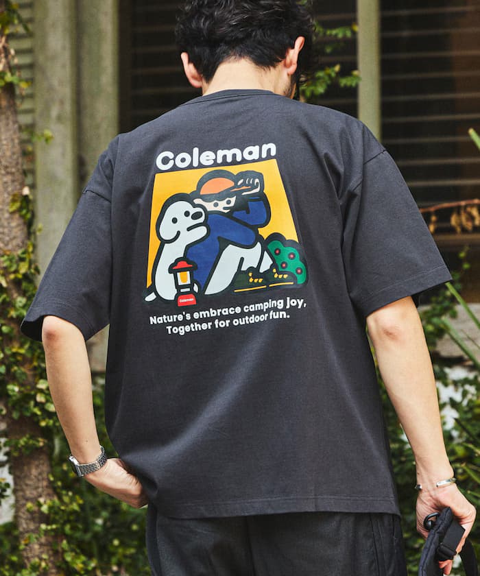 Coleman×matsui×FREAK'S STORE 聯名限定 背面印花 圓領T恤/Hug