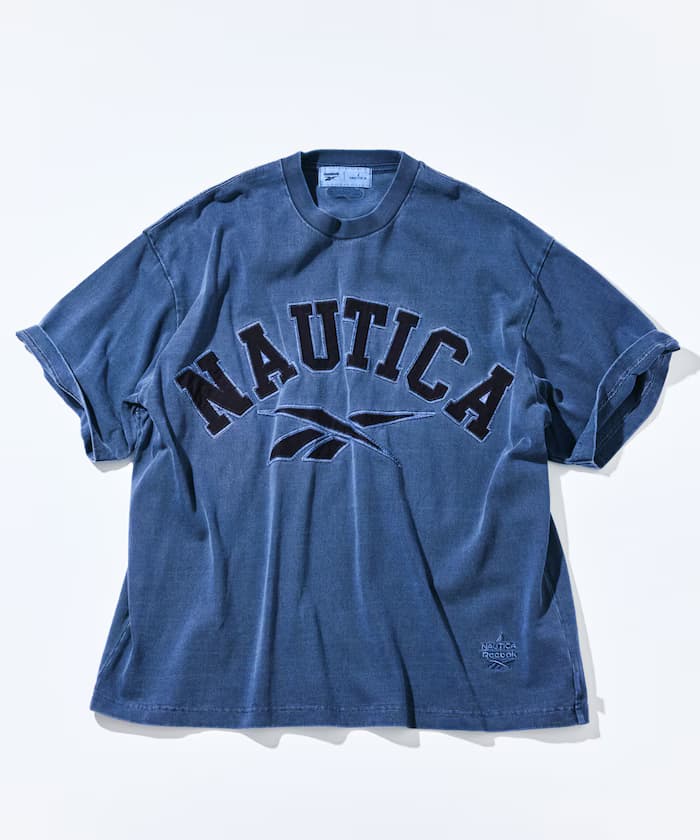 【Exclusive】Reebok×NAUTICA 雙品牌拱形標誌顏料短袖圓領T恤