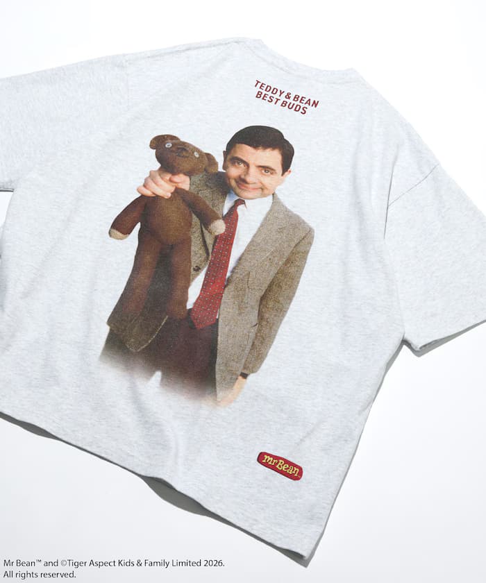 Mr. Bean/ミスタービーン Teddy & Bean 後背印花T恤