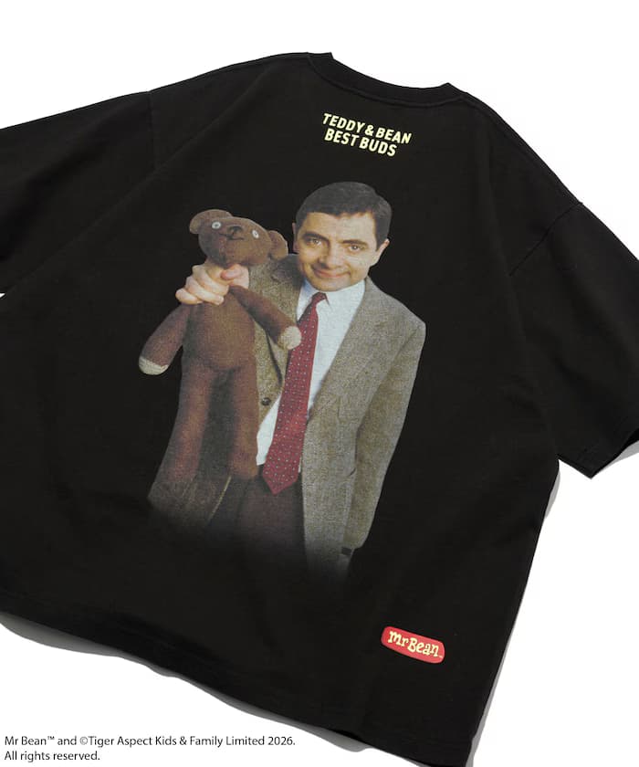 Mr. Bean/ミスタービーン Teddy & Bean 後背印花T恤