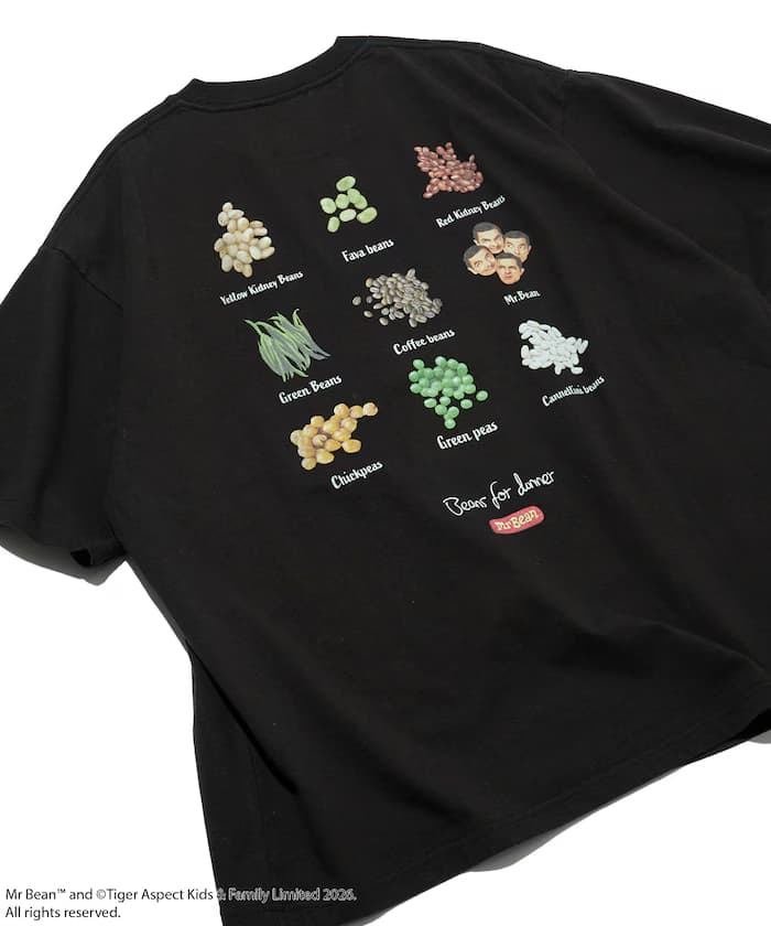 Mr. Bean/ミスタービーン Beans Tee ビーンズ 圓領背部印花T恤