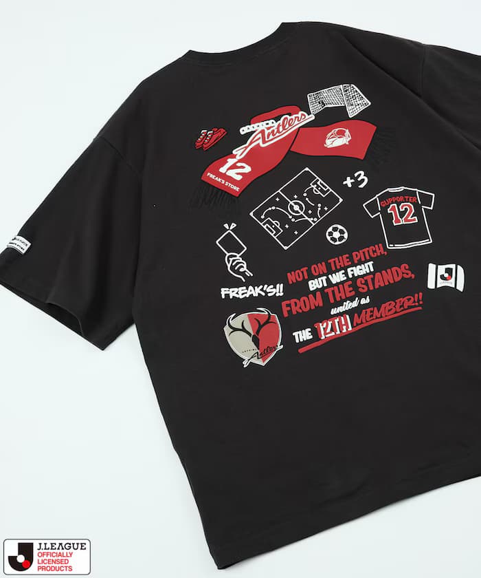 J.LEAGUE × FREAK'S STORE 聯名限定 SUPPORTERS SHORT SLEEVE TEE【鹿島鹿角隊】