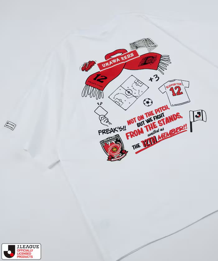J.LEAGUE × FREAK'S STORE 聯名限定 SUPPORTERS 短袖口袋T恤【浦和紅鑽】