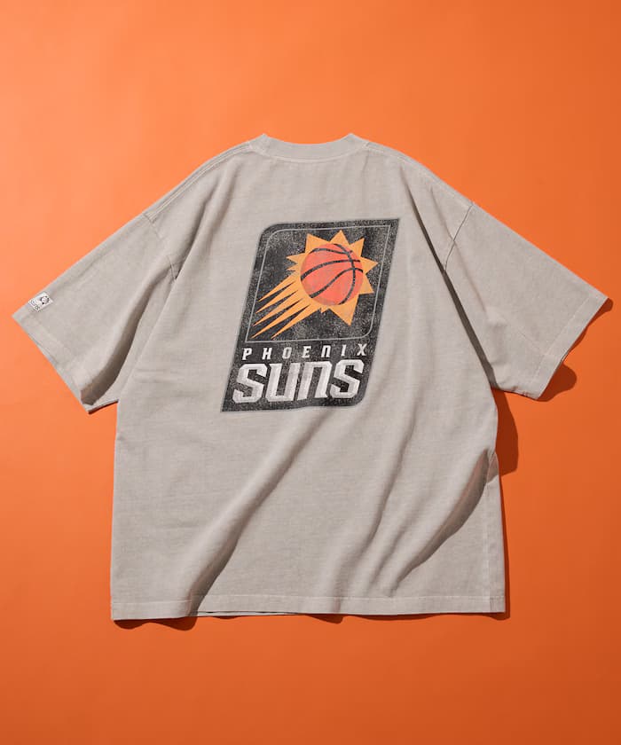 NBA × FREAK'S STORE 聯名限定 復古風裂紋 球隊背面logo 短袖T恤