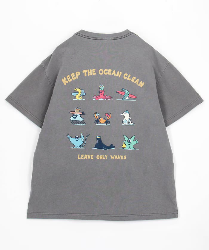 FREAK'S STORE × Jonas Claesson Ocean Friends 背面印花 圓領T恤