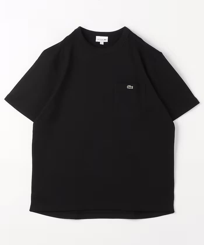 LACOSTE 單點LOGO 網眼T恤