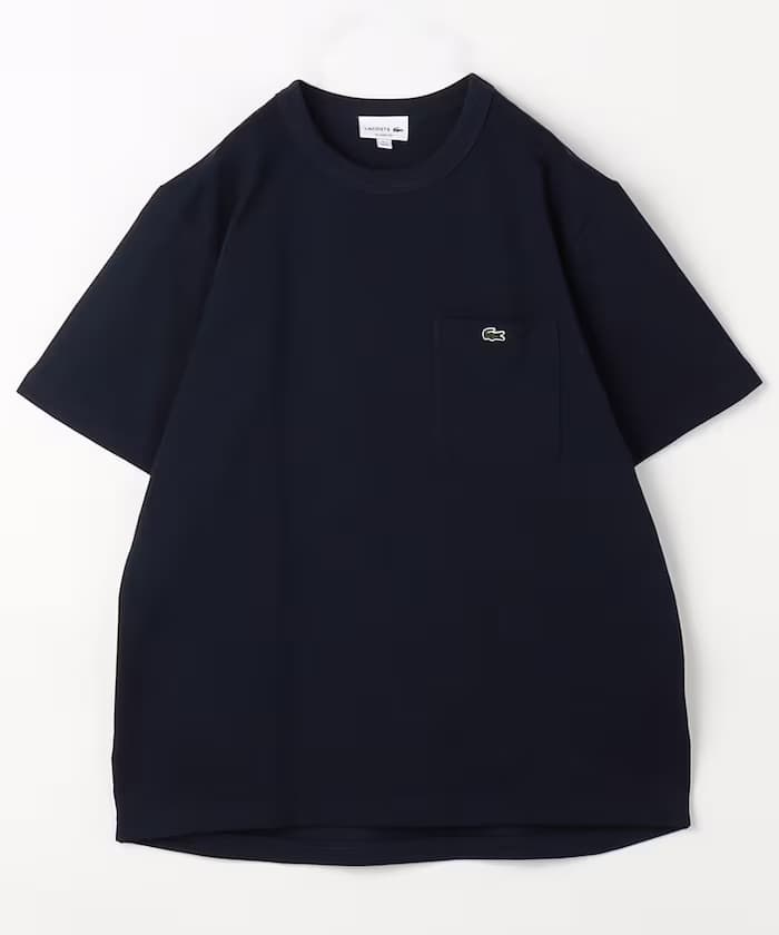 LACOSTE 單點LOGO 網眼T恤