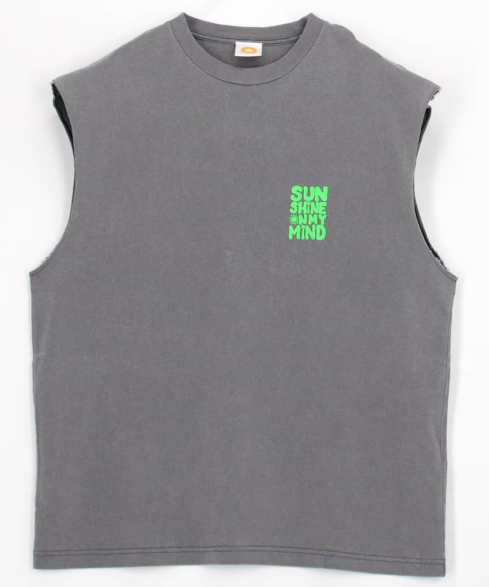 JONAS CLAESSON × FREAK'S STORE 聯名限定 霓虹色字母印花 裡外穿雙面無袖T恤