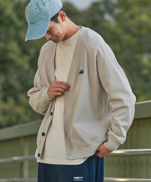 THE CRAFT CREW PRODUCTS UNNOTICE系列 抗UV 抗菌防臭 可水洗 快乾華夫格 寬鬆版型 落肩開衫