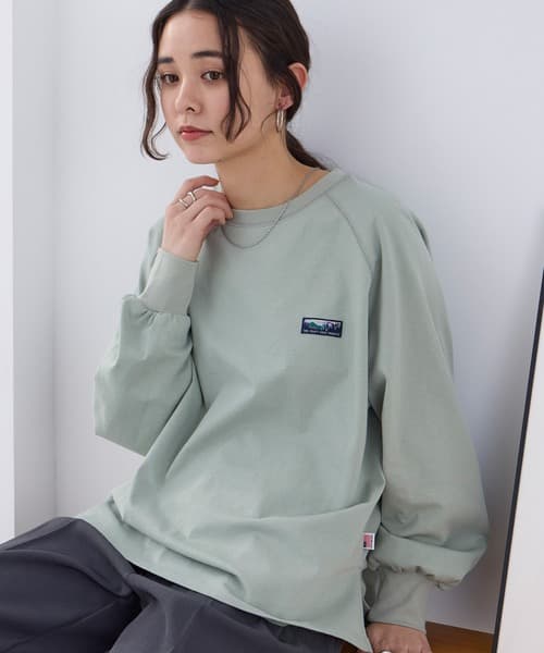 THE CRAFT CREW PRODUCTS USA棉 厚磅 寬鬆版型 落肩 長袖T恤【抗UV・可機洗】