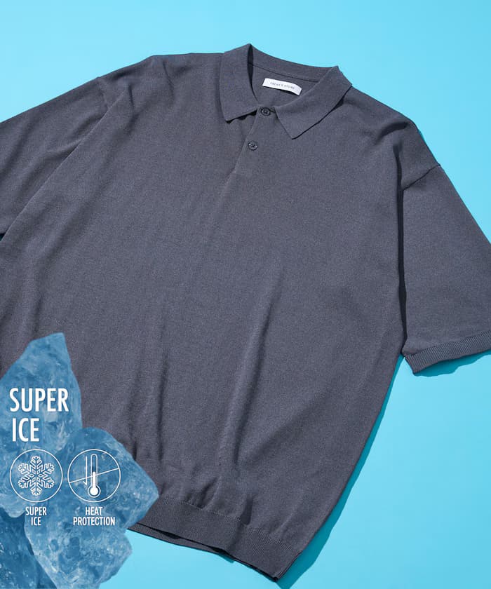 【新色上市】SUPER ICE 涼感 短袖高領針織衫