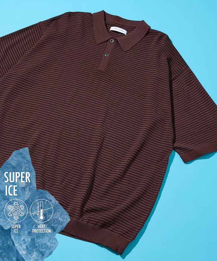 【新色上市】SUPER ICE 涼感 短袖高領針織衫