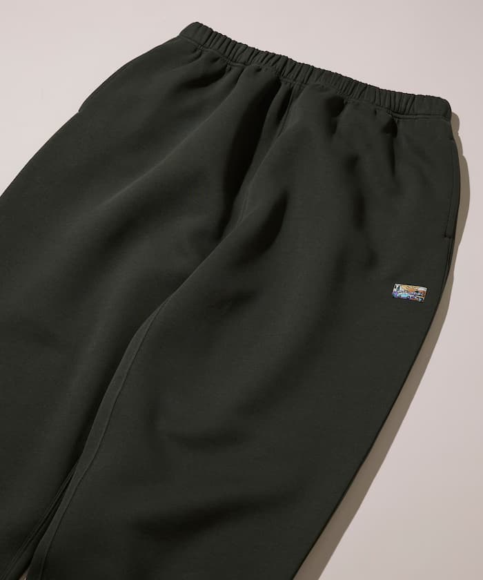 寬版空氣墊丹波布單點LOGO束繩衛衣褲子