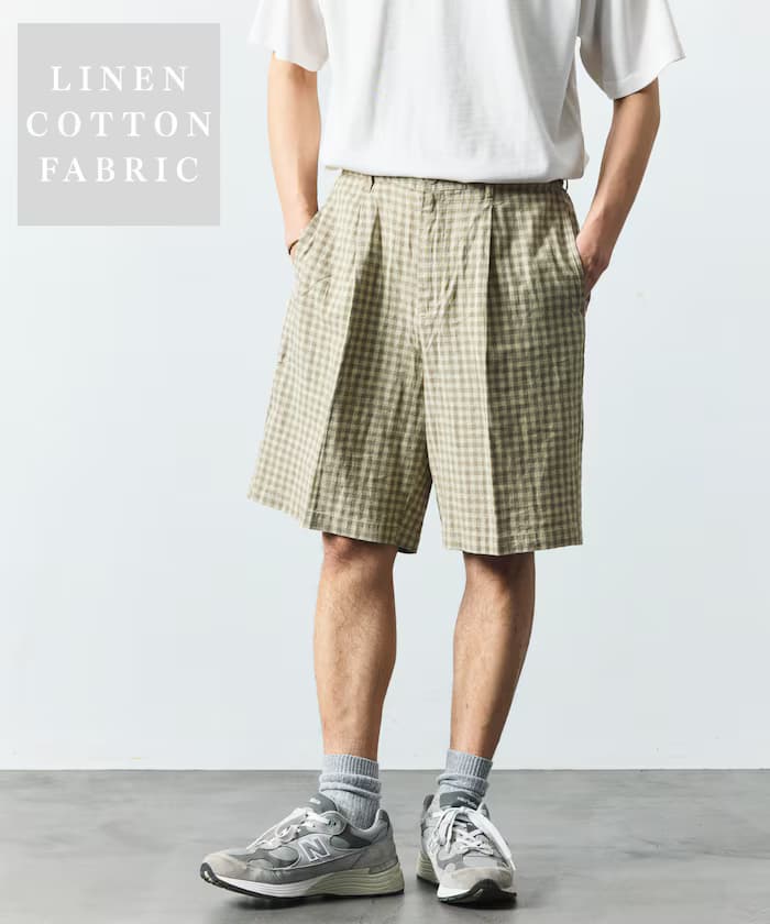 LINEN COTTON EASY SHORT PANTS