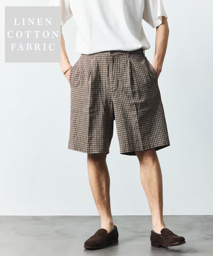 LINEN COTTON EASY SHORT PANTS