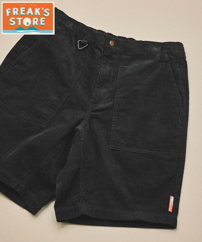 FREAK'S STORE for BEACH & FES 夏日燈芯絨 鬆緊短褲