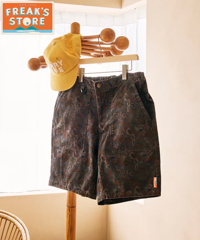 FREAK'S STORE for BEACH & FES 夏日燈芯絨 鬆緊短褲