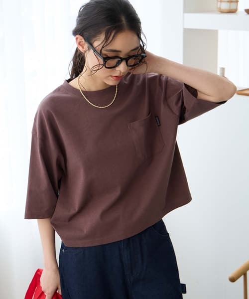 THE CRAFT CREW PRODUCTS 抗UV 防汗漬 寬鬆短版口袋T恤