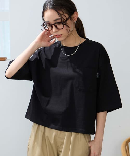 THE CRAFT CREW PRODUCTS 抗UV 防汗漬 寬鬆短版口袋T恤