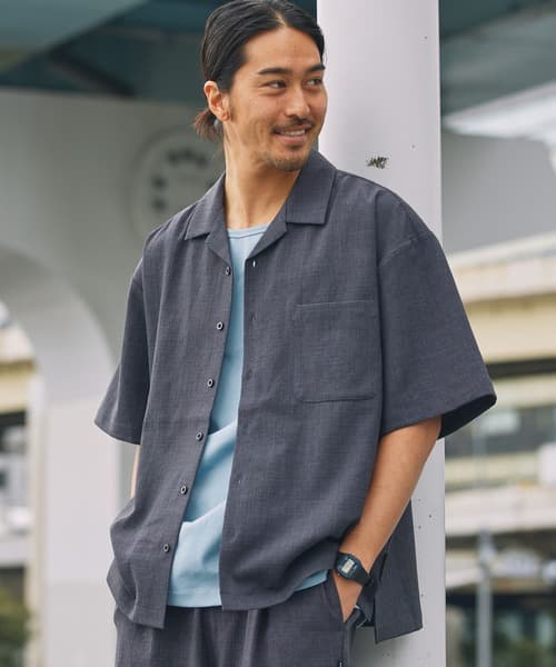 THE CRAFT CREW PRODUCTS UNNOTICE系列 套裝對應 快乾觸感 科技亞麻 短袖開領襯衫 抗UV 極速吸乾【2026春夏新品】