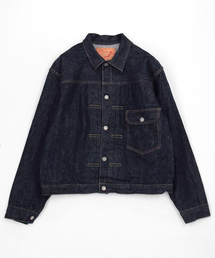 6011 TYPE1 PLEATED FRONT DENIM BLOUSE