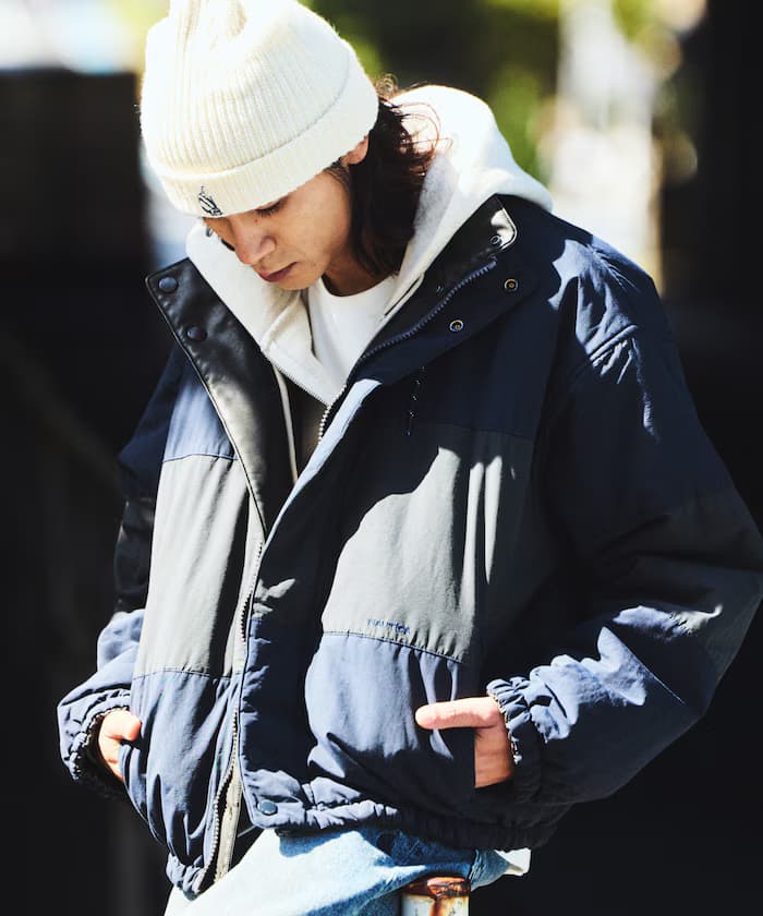 尼龍雙面短版中綿夾克