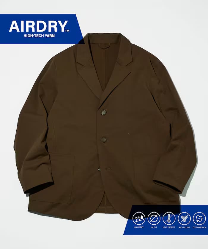 AIRDRY HIGH TECH YARN 高機能素材 西裝外套 套裝 寬鬆版型