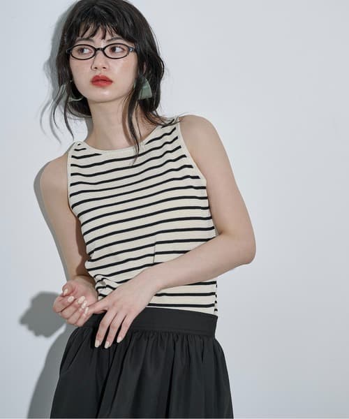 美式夏日針織無袖背心