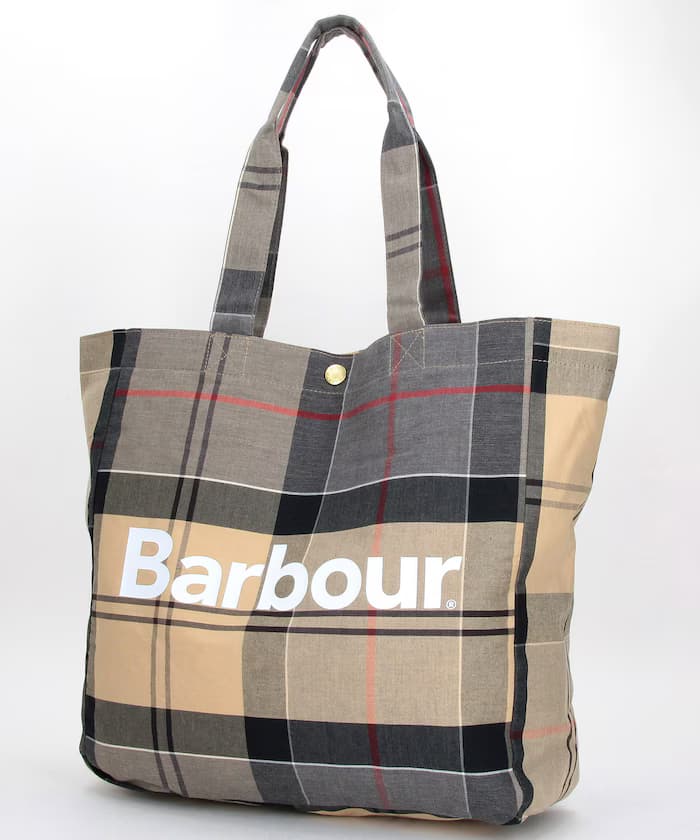 BARBOUR TELFIELD TARTAN TOTE BAG