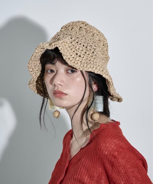 背面開叉膠帶紗線帽