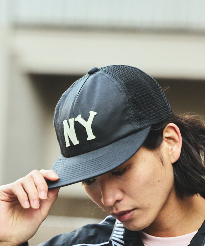 別注毛呢標誌斜紋網眼棒球帽