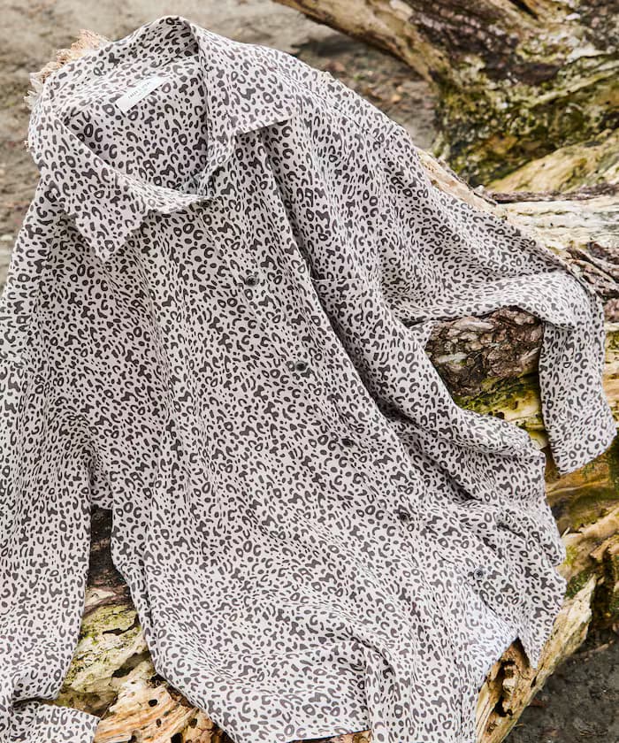 亞麻混紡襯衫＜套裝搭配對應＞