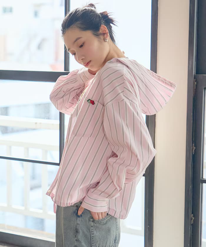 別注 多色連帽短版襯衫