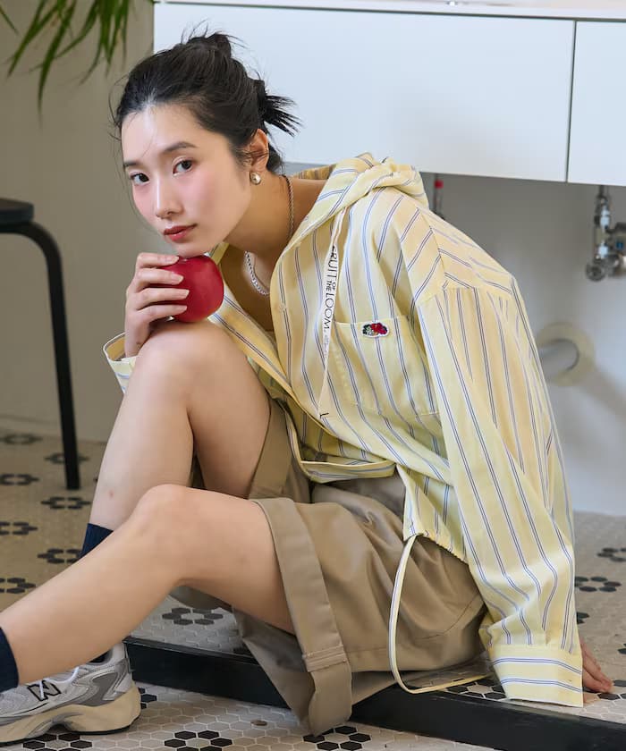 別注 多色連帽短版襯衫